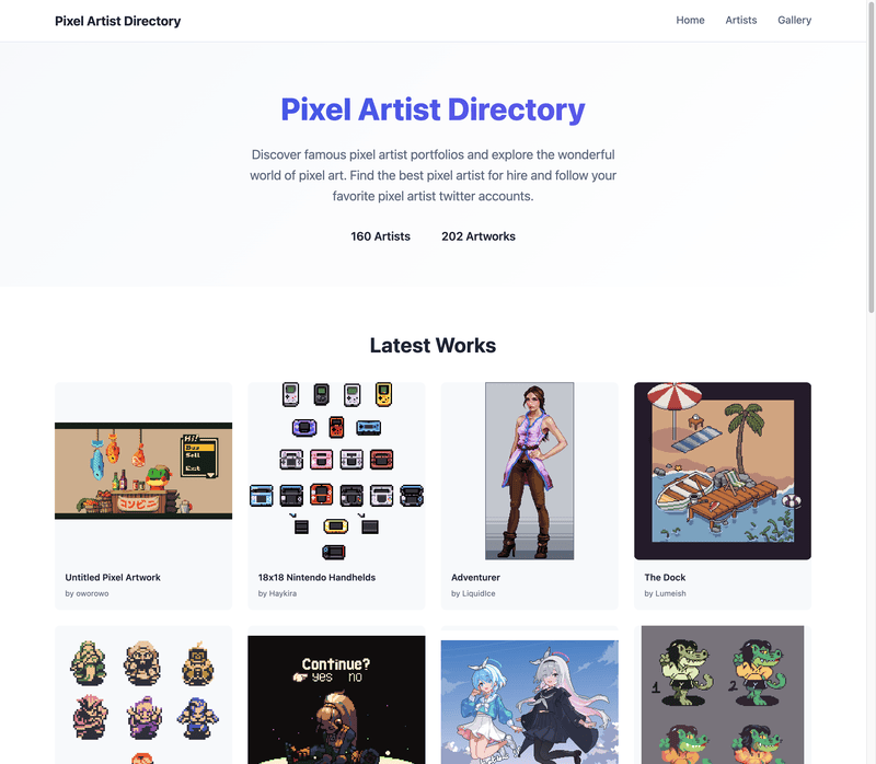 Pixel Artist Directory